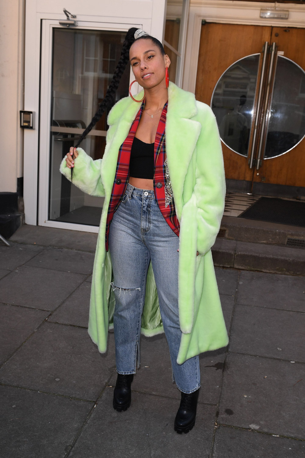 Alicia Keys at BBC Maida Vale, Live Lounge
Alicia Keys out and about, London, UK - 06 Feb 2020
Wearing Tibi, Coat