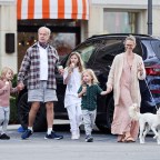 *EXCLUSIVE* Kelsey Grammer and wife Kayte Walsh take the kids for ice cream in Calabasas