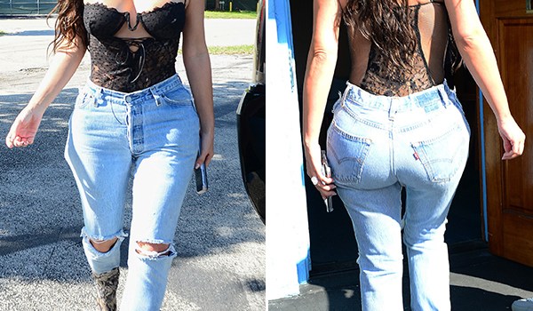 Kim Kardashian Lingerie Jeans