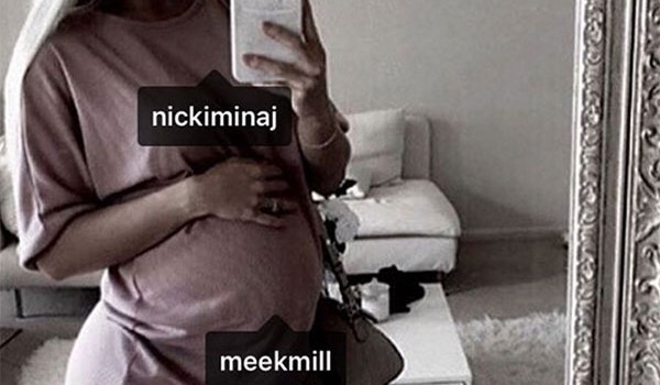 Meek Mill Nicki Minaj Pregnancy Pic
