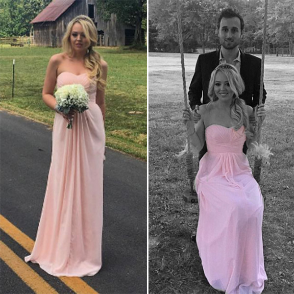 [PHOTOS] Tiffany Trump At Wedding In Pink Dress