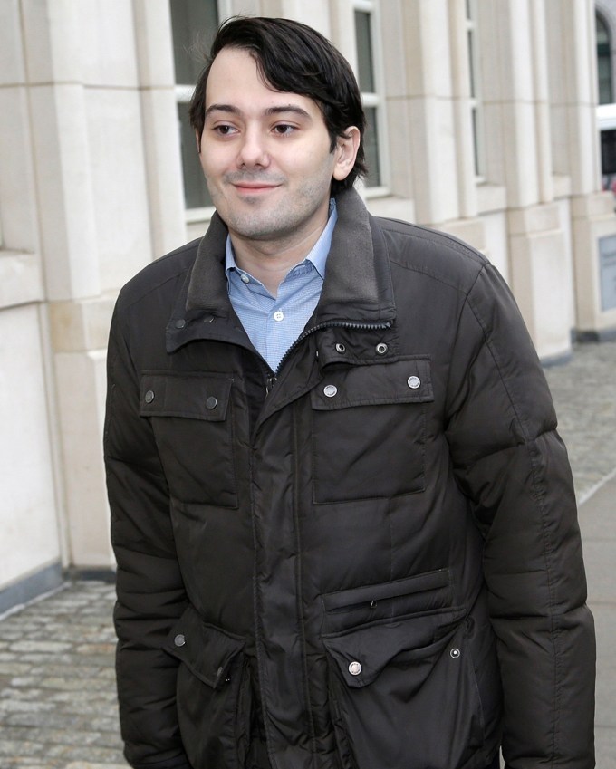 Martin Shkreli arriving at court in New York
