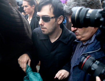 FILE - In this Thursday, Dec. 17, 2015, file photo, former Turing Pharmaceuticals CEO Martin Shkreli leaves the courthouse after his arraignment in New York. House lawmakers will meet Thursday, Feb. 4, 2016, to question Shkreli, reviled for hiking the price of a lifesaving drug, after rescheduling a hearing originally set for Tuesday, Jan. 26. Staffers for the House Committee on Oversight and Government Reform said the hearing had to be pushed back due to the weekend blizzard that has paralyzed travel on the East Coast. (AP Photo/Seth Wenig, File)