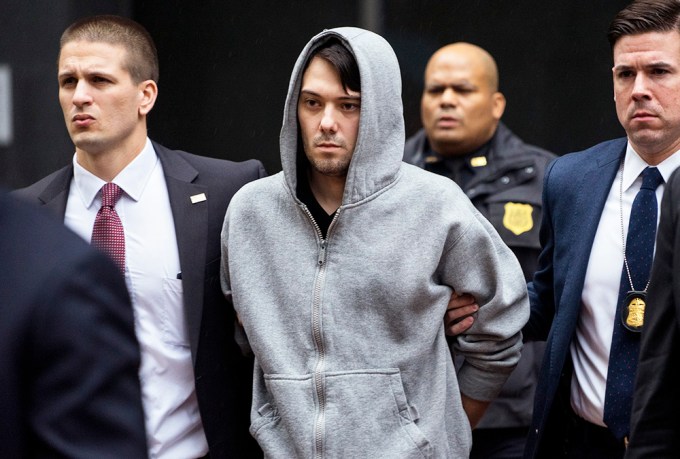 Martin Shkreli being escorted by law enforcement agents in New York