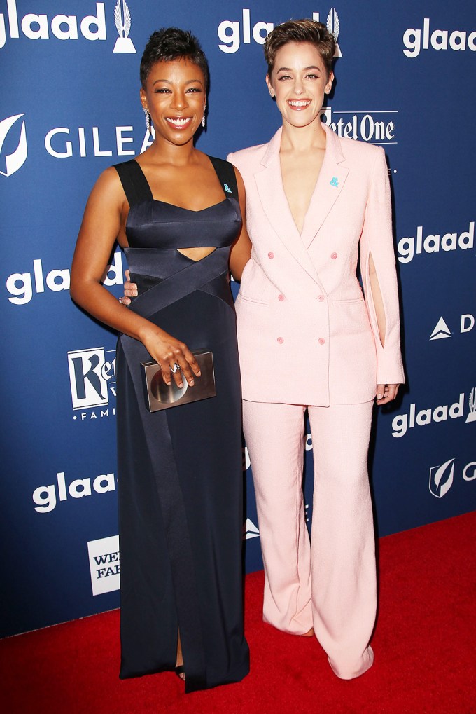 Lauren Morelli & Samira Wiley at 2018 GLAAD Media Awards