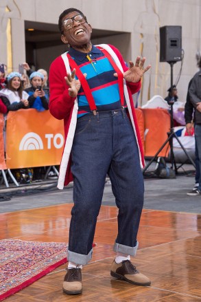 Al Roker dresses as the television character Steve Urkel during NBC's "Today" show Halloween celebration at Rockefeller Plaza on Monday, Oct.31, 2016, in New York
NBC's Today Show Halloween Celebration, New York, USA