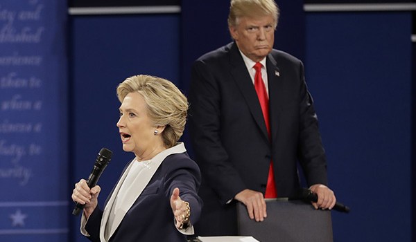 Donald Trump Lurking At 2nd Presidential Debate