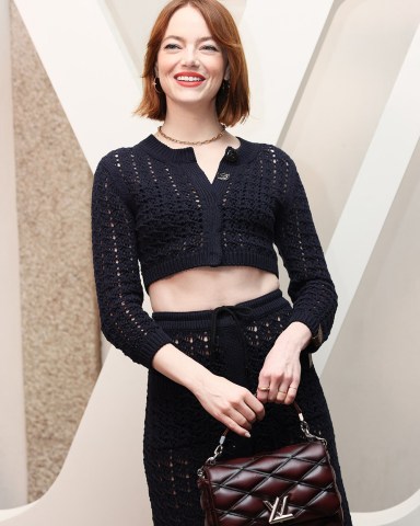 Emma Stone poses at the photocall for Louis Vuitton Cruise Collection 2024 presentation held at Palazzo Borromeo in Isola Bella, Italy on May 24, 2023.
Louis Vuitton Cruise Photocall - Isola Bella, Italy - 25 May 2023