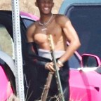 *EXCLUSIVE* Surf's Up! Jaden Smith catches Malibu waves during a solo surf session