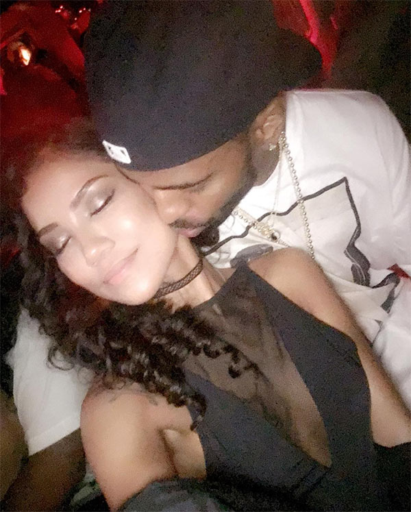 Pic Jhene Aiko Big Sean Dating She Confirms Relationship With Kissing Pic Hollywood Life