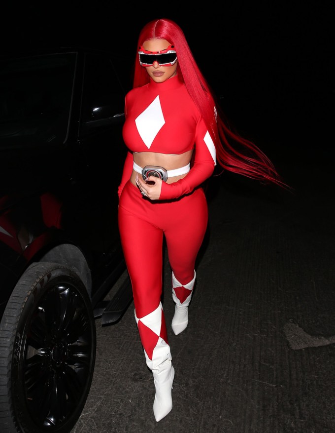 Kylie Jenner dresses as a ‘Power Ranger’ for Halloween