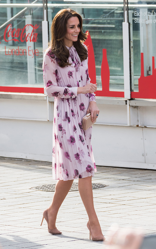 Kate Middleton's Dress For Mental Health Day — Rocks Floral Kate Spade  Frock – Hollywood Life