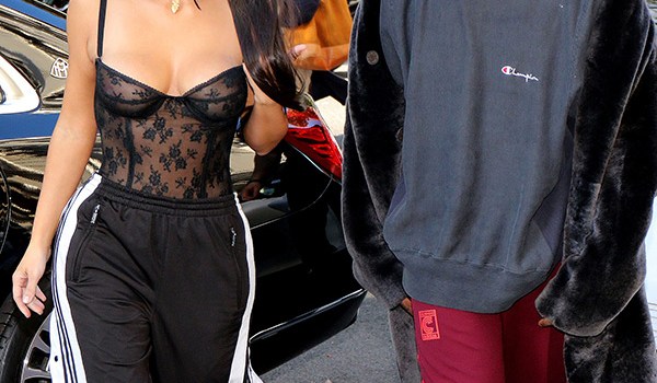 How Kim Kardashian West Does a Sports Bra and Spandex for Evening