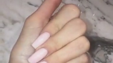 Kylie Jenner Baby Pink Manicure