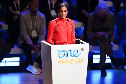 Meghan, duquesa de Sussex, da un discurso One Young World Summit, Manchester, Reino Unido - 5 de septiembre de 2022
