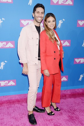Nev Schulman and wife Laura Perlongo MTV Video Music Awards, Press Room, New York, USA - 20 Aug 2018