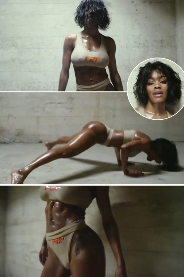 Teyana Taylor S Workout Fade 2 Fit New Fitness Routine For Her Body Hollywood Life