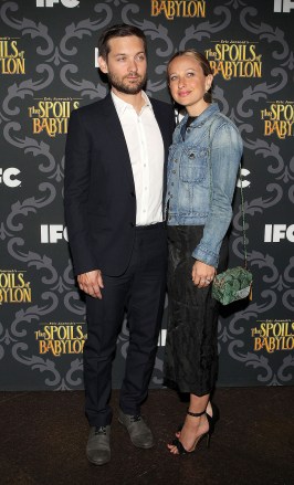 Tobey Maguire, Jennifer Meyer
'The Spoils of Babylon' TV mini-series premiere, Los Angeles, America - 07 Jan 2014