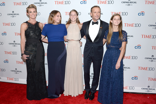 Faith Hill Tim McGraw con sus hijos