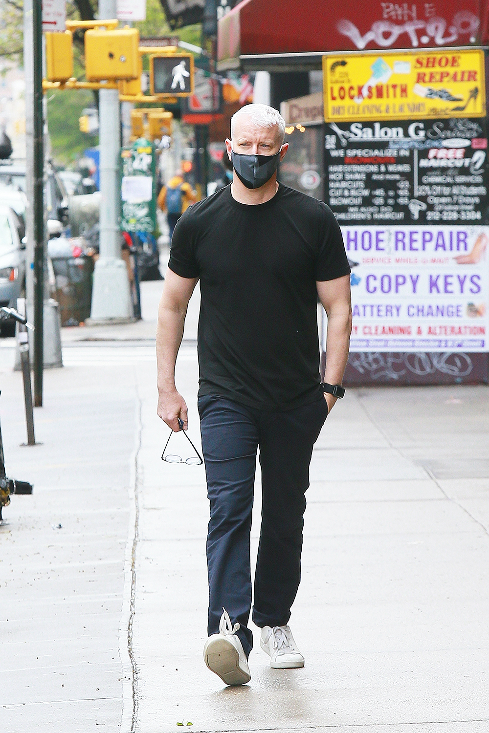 New dad Anderson Cooper heads to ACE hardware to pick up a new garbage can