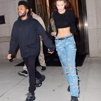 Bella Hadid and The Weeknd Hold Hands Leaving Her NYC Apartment While Seeming Coy About her Large Diamond Ring