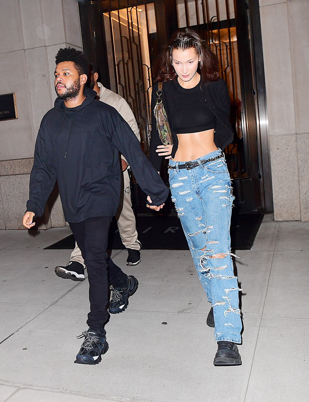 Bella Hadid and The Weeknd Hold Hands Leaving Her NYC Apartment While Seeming Coy About her Large Diamond Ring