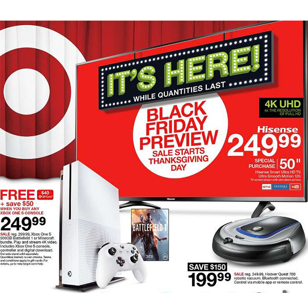 target xbox one s black friday