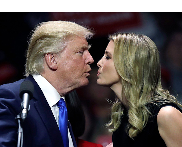 [PIC] Donald & Ivanka Trump Kiss: He Leans In At Final Rally Before ...