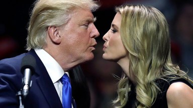 Ivanka Trump Donald Trump Kiss