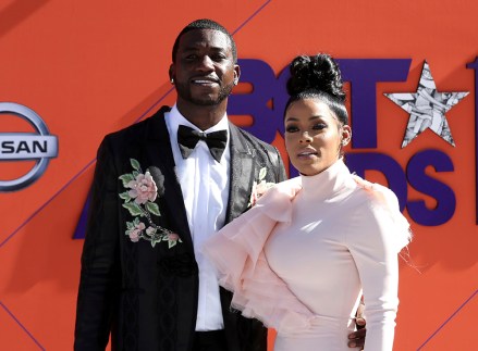 Gucci Mane, left, and Keyshia Ka'Oir arrive at the BET Awards at the Microsoft Theater, in Los Angeles
2018 BET Awards - Arrivals, Los Angeles, USA - 24 Jun 2018