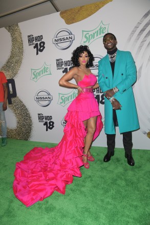 Keyshia Ka'oir, Gucci Mane
BET Hip Hop Awards, Arrivals, Miami, USA - 06 Oct 2018