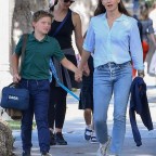 Jennifer Garner gives her son Sam a lift home after school