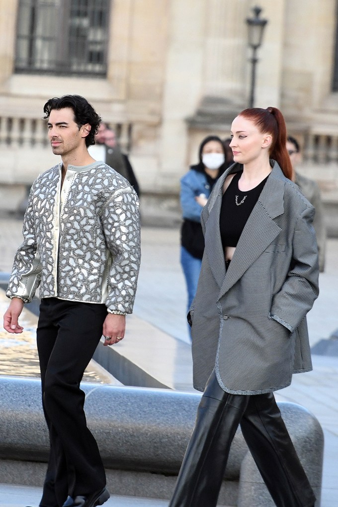 Sophie Turner & Joe Jonas At Louis Vuitton