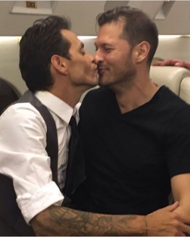 Marc Anthony Kisses Friends