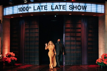 Mariah Carey, Tom Cruise, and BTS join James Corden in celebrating the 1000th episode of The Late Late Show with James Corden airing Wednesday, December 8, 2021. Photo: Terence Patrick ©2021 CBS Broadcasting, Inc. All Rights Reserved
