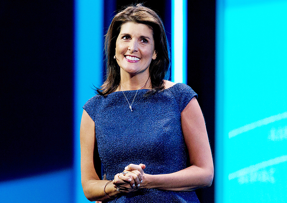 Former Ambassador to the U.N. Nikki Haley speaks at the 2019 American Israel Public Affairs Committee (AIPAC) policy conference, at Washington Convention Center, in Washington
AIPAC Haley, Washington, USA - 25 Mar 2019