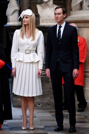 Ivanka Trump dan Jared Kushner selama tur Westminster Abbey Kunjungan kenegaraan Presiden AS Donald Trump ke London, Inggris - 03 Jun 2019