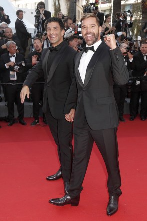 Jwan Yosef (L) and Ricky Martin at the screening of 'Elvis' during the 75th annual Cannes Film Festival, in Cannes, France, 25 May 2022. The festival runs from 17 to 28 May.Elvis - Premiere - 75th Cannes Film Festival, France - 25 May 2022