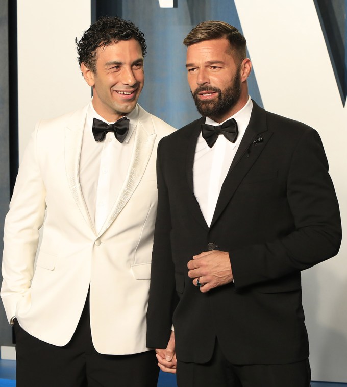 Ricky Martín and Jwan Yosef at the 2022 Vanity Fair Oscar Party