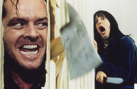 Editorial use only. No book cover usage.&#xD;Mandatory Credit: Photo by Warner Bros/Hawk Films/Kobal/Shutterstock (5885079c)&#xD;Jack Nicholson, Shelley Duvall&#xD;The Shining - 1980&#xD;Director: Stanley Kubrick&#xD;Warner Bros/Hawk Films&#xD;BRITAIN&#xD;Scene Still&#xD;Stephen King&#xD;Horror&#xD;Shining