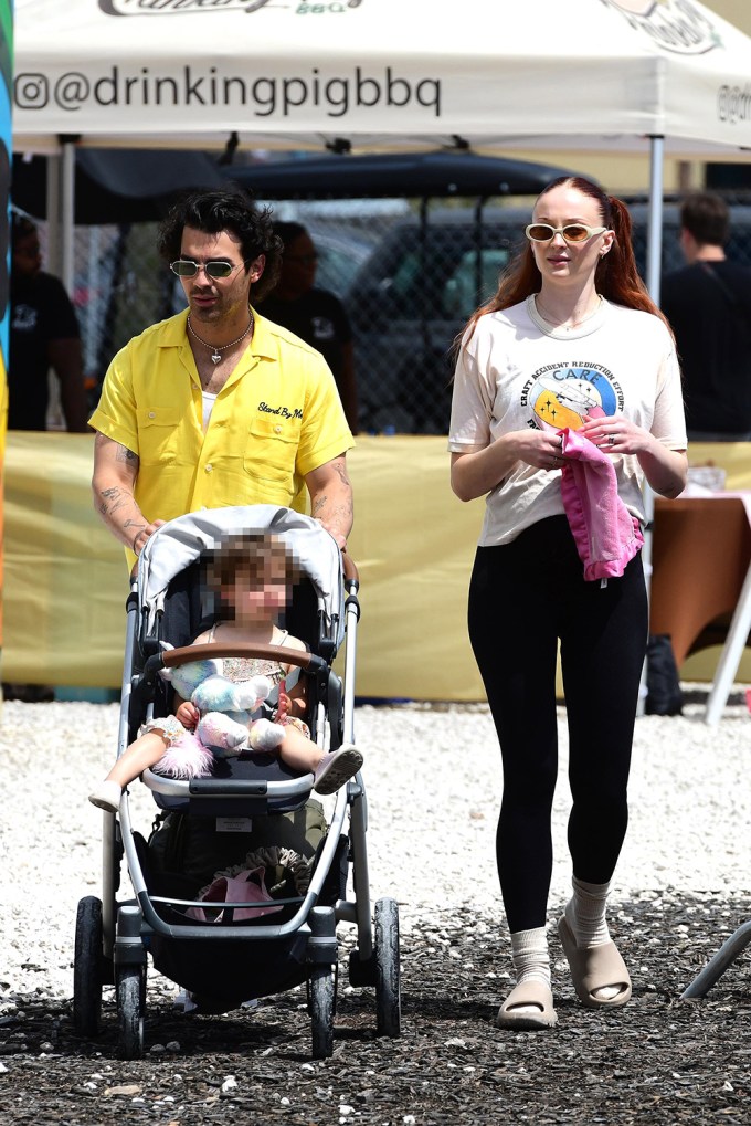 Joe Jonas & Sophie Turner Step Out With Daughter Willa