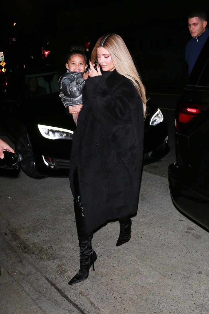 Kylie Jenner Brings Stormi Webster To Dinner With Friends