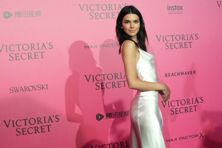 Model Kendall Jenner poses during the after party photocall after the Victoria's Secret fashion show in Paris
Victoria's Secret Fashion Show, Backstage, Grand Palais, Paris, France - 30 Nov 2016
The Victoria's Secret fashion show took place in Paris with performances by Lady Gaga and Bruno Mars