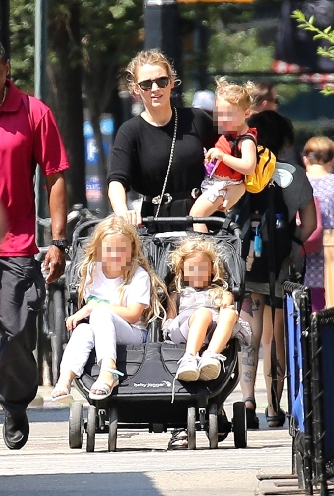Blake Lively in New York with her three daughters