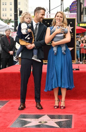 Blake Lively, Ryan Reynolds and their children