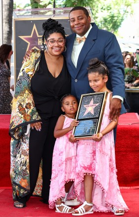 (L-R) Feleecia Thompson and Kenan Thompson, alongside his children Georgia and Gianna
Kenan Thompson honored with star on the Hollywood Walk of Fame, Los Angeles, California, USA - 11 Aug 2022