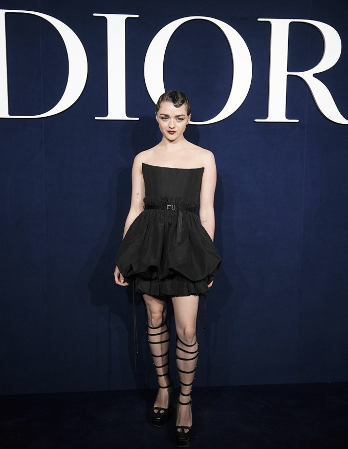 Maisie Williams at Christian Dior fashion show