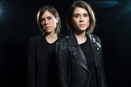 Sara Quin, left, and Tegan Quin, of the Canadian singing duo Tegan and Sara, pose for a portrait in New York. The sisters released their eighth album, Love You to Death, in June and will launch an international tour this fall
Music Tegan and Sara, New York, USA - 12 May 2016