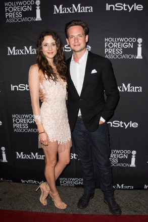 Troian Bellisario and Patrick J. Adams attend The Hollywood Foreign Press Association (HFPA) and InStyle's annual Toronto International Film Festival celebration at The Windsor Arms Hotel, in Toronto
2015 TIFF - HFPA/InStyle's Annual Celebration, Toronto, Canada - 12 Sep 2015