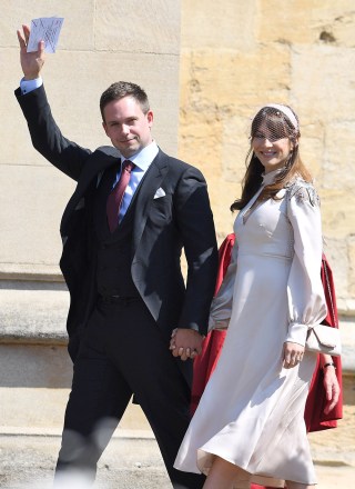 Patrick J Adams and Troian Bellisario
The wedding of Prince Harry and Meghan Markle, Pre-Ceremony, Windsor, Berkshire, UK - 19 May 2018